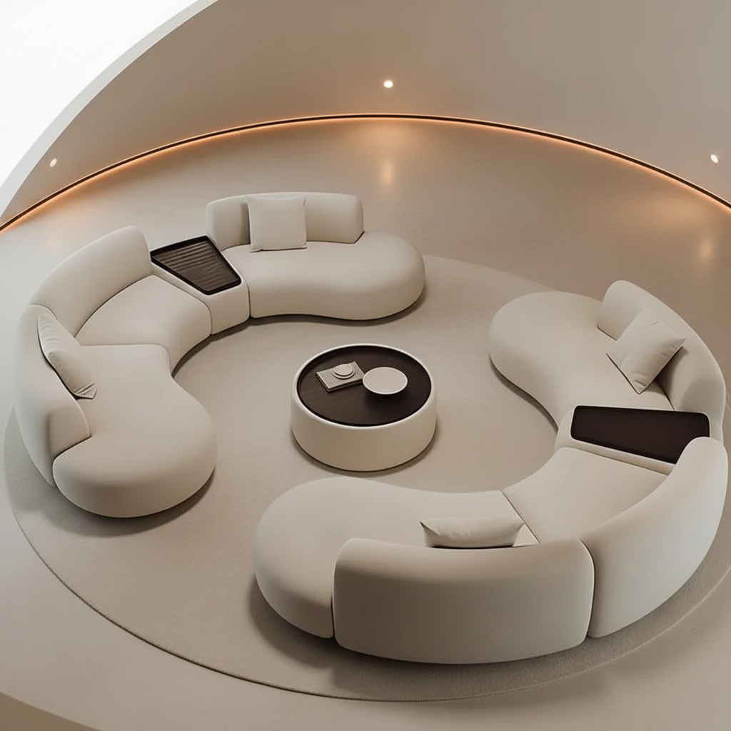 Full Circle Modular Sofa – Overhead Luxury Room