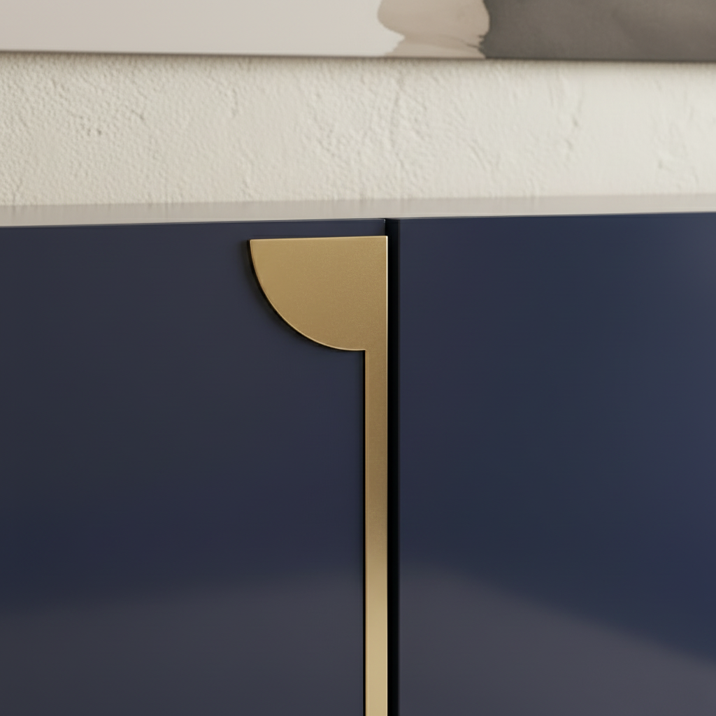 Gold Handle & Divider Detail