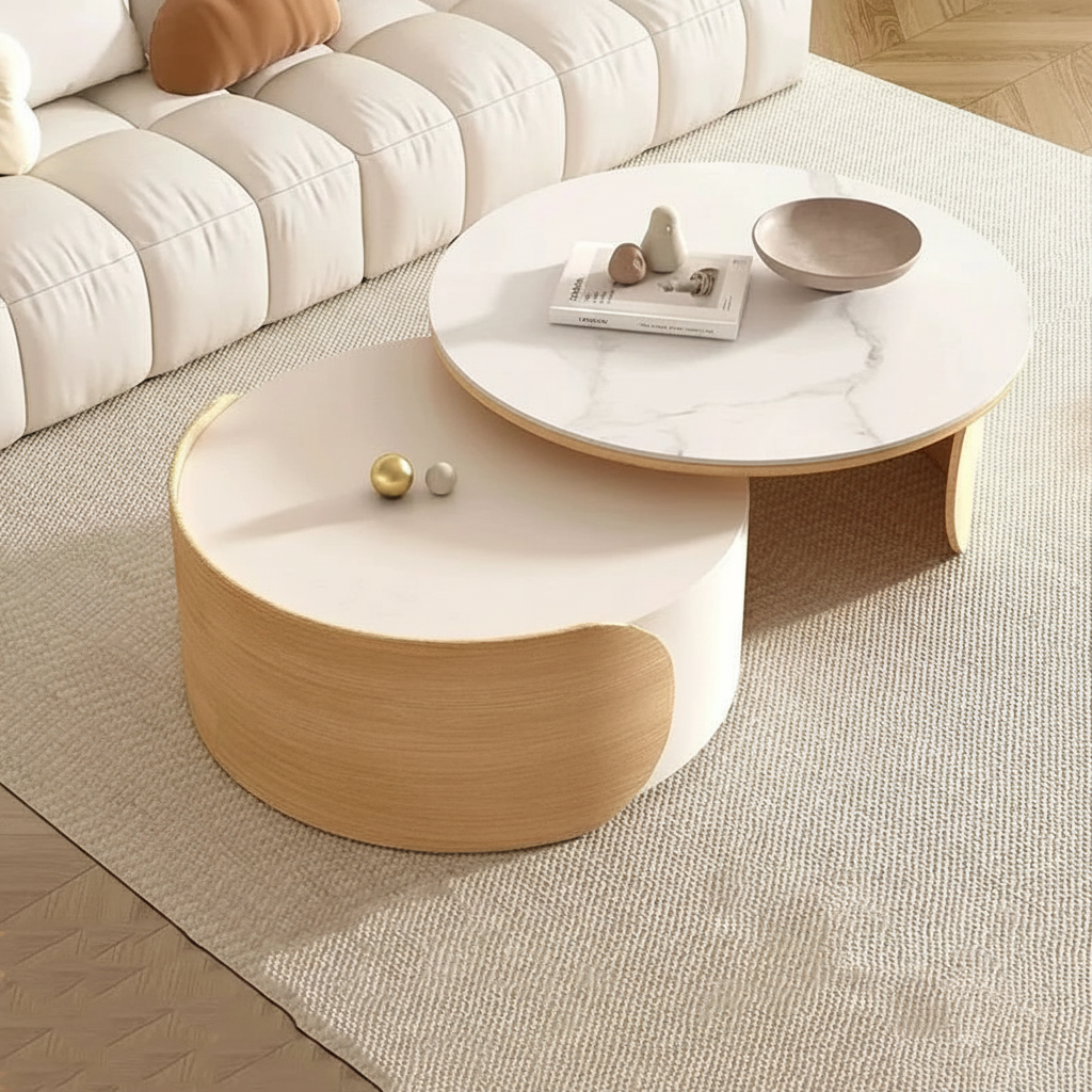 Italian Nesting Table – Overhead Diagonal