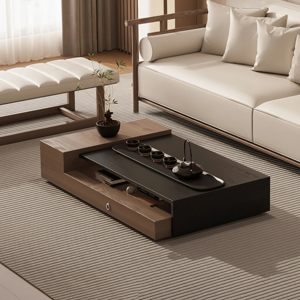Japanese Tea Table – Overhead Diagonal