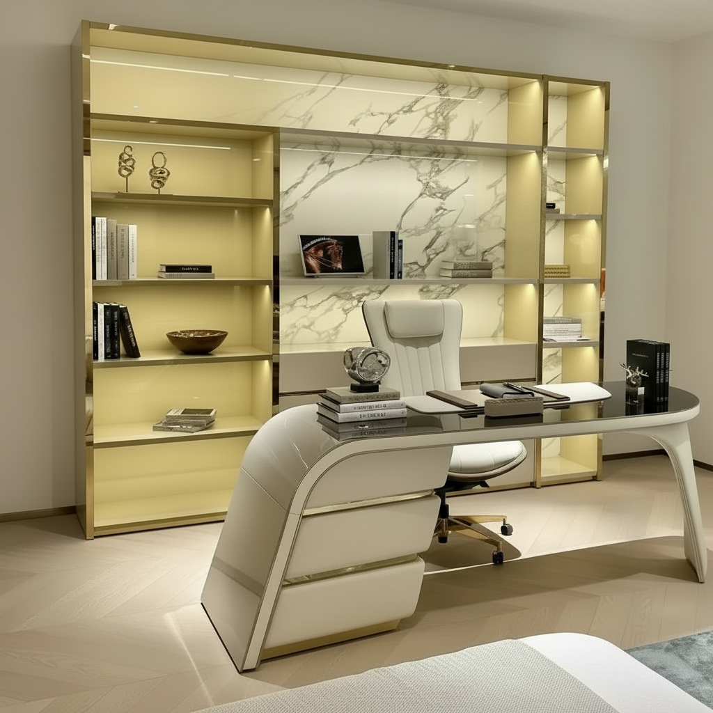 Luxury desk 45 degree angle