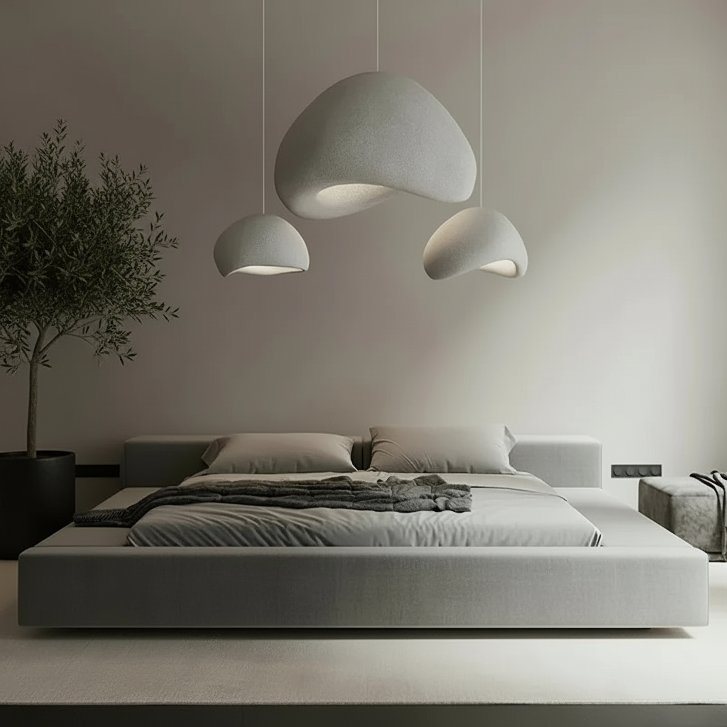 Minimalist Bed 3/4 Angle