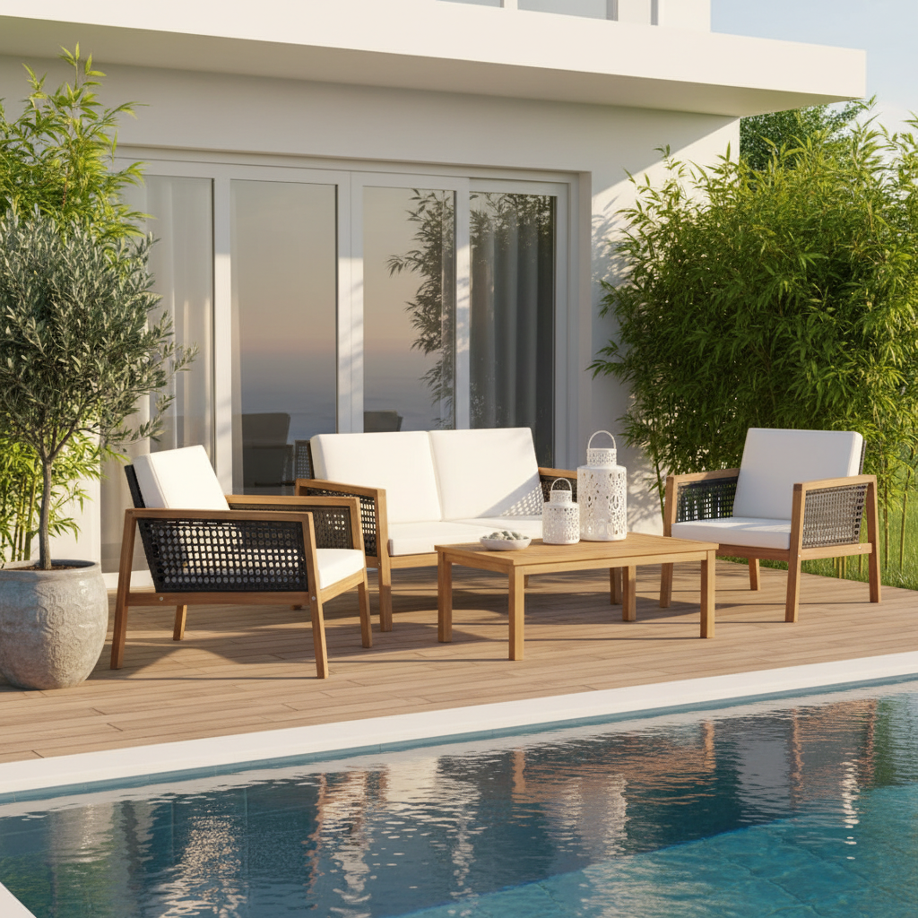 Modern Deck Golden Hour