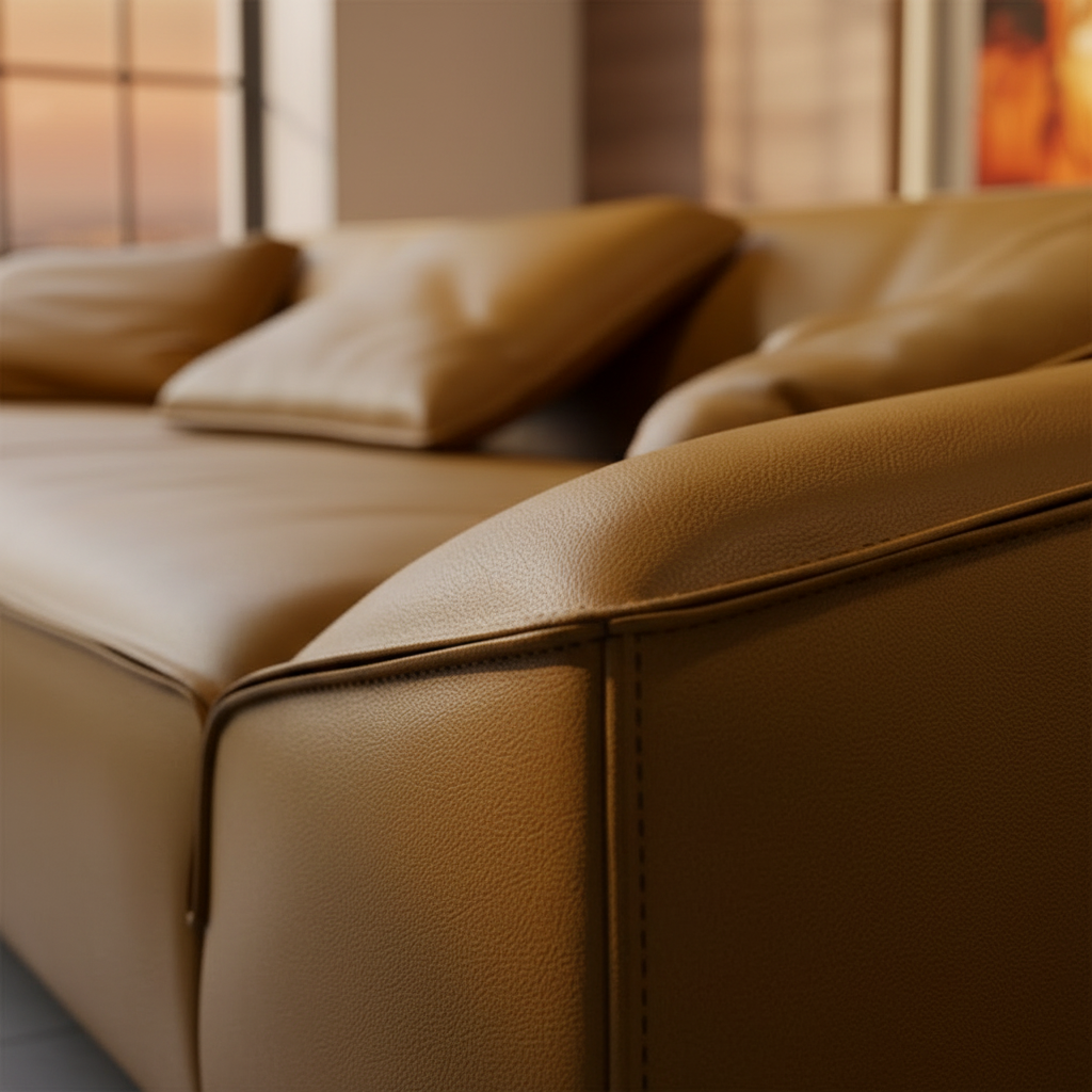 Mustard Leather Macro 2