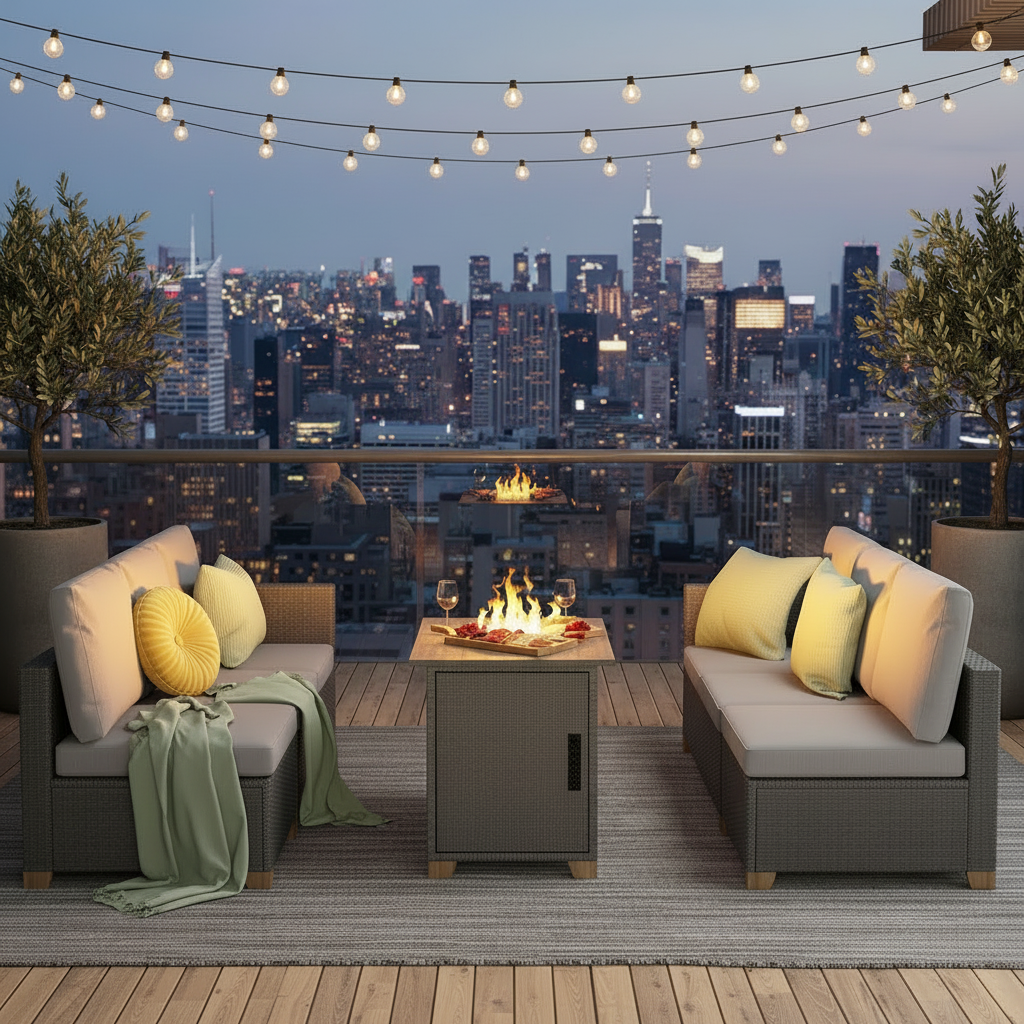 NYC Rooftop Night