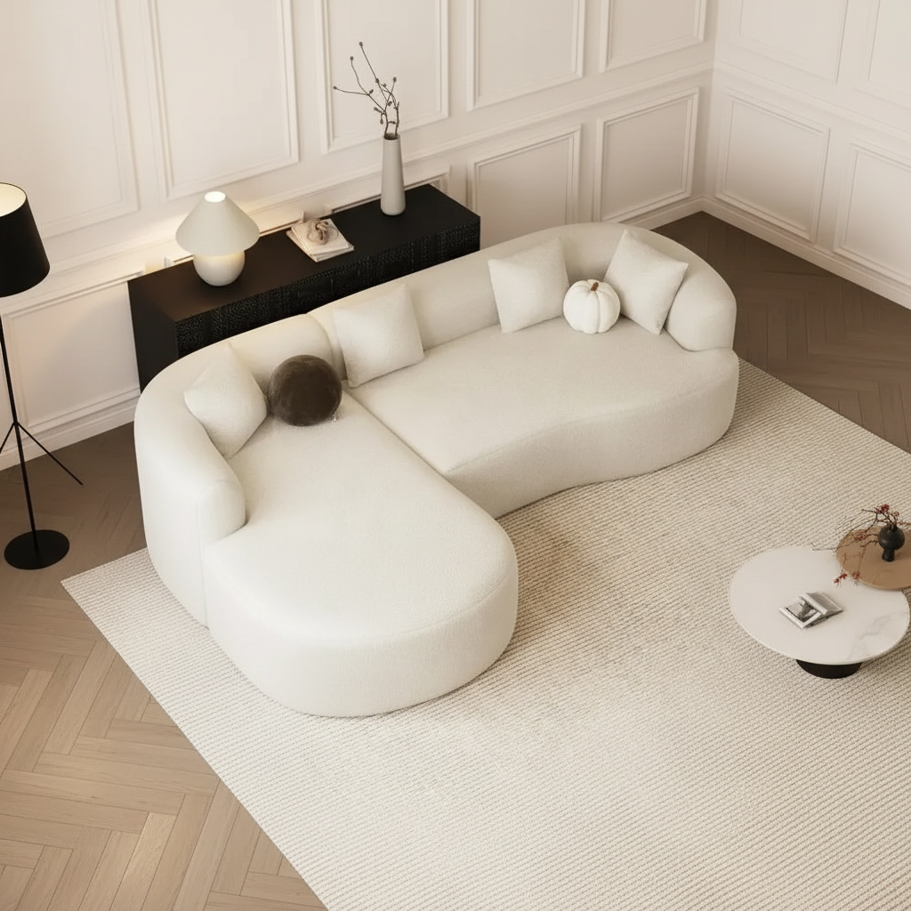 Oversized Curved Sectional – Overhead Luxury Room