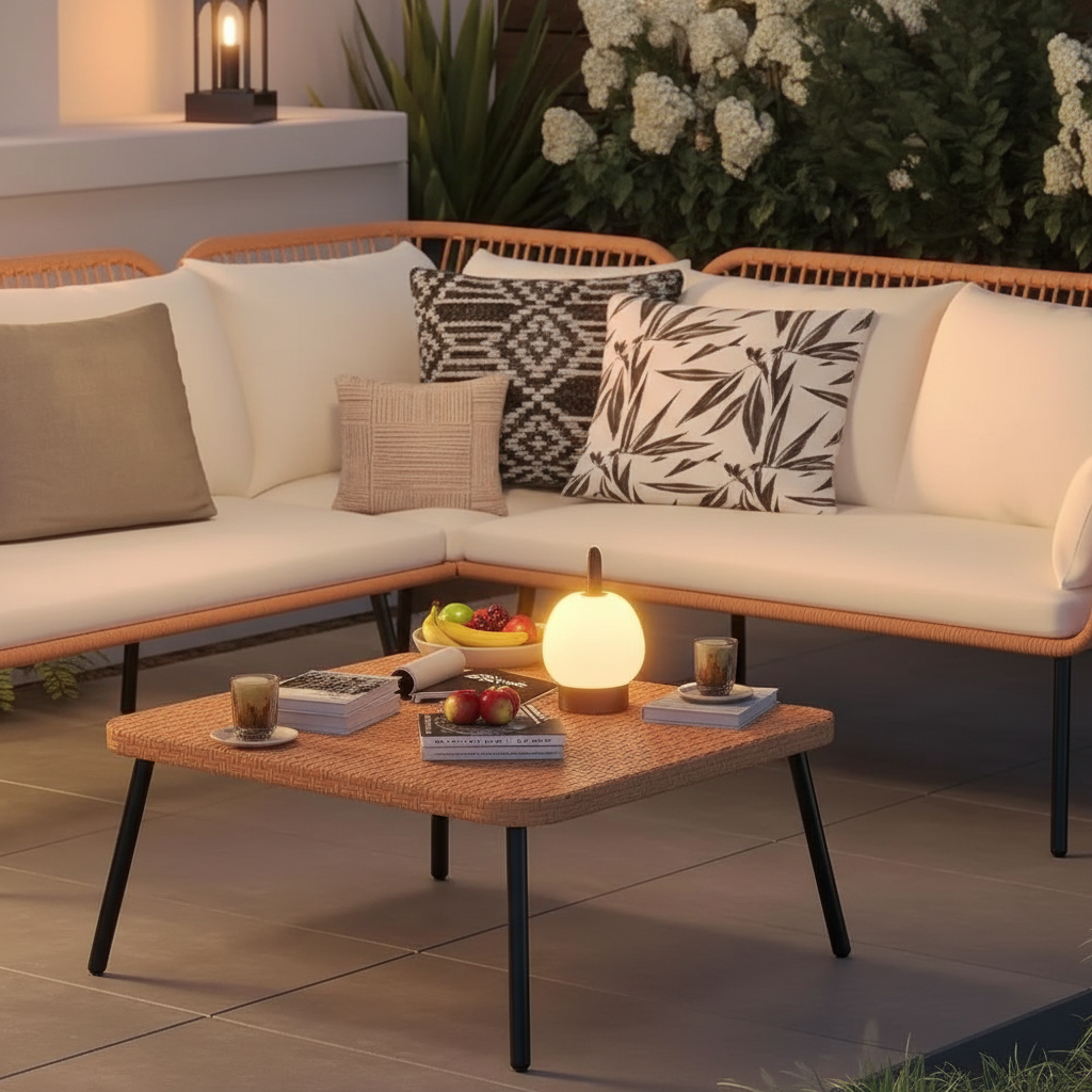 Rattan Coffee Table Detail