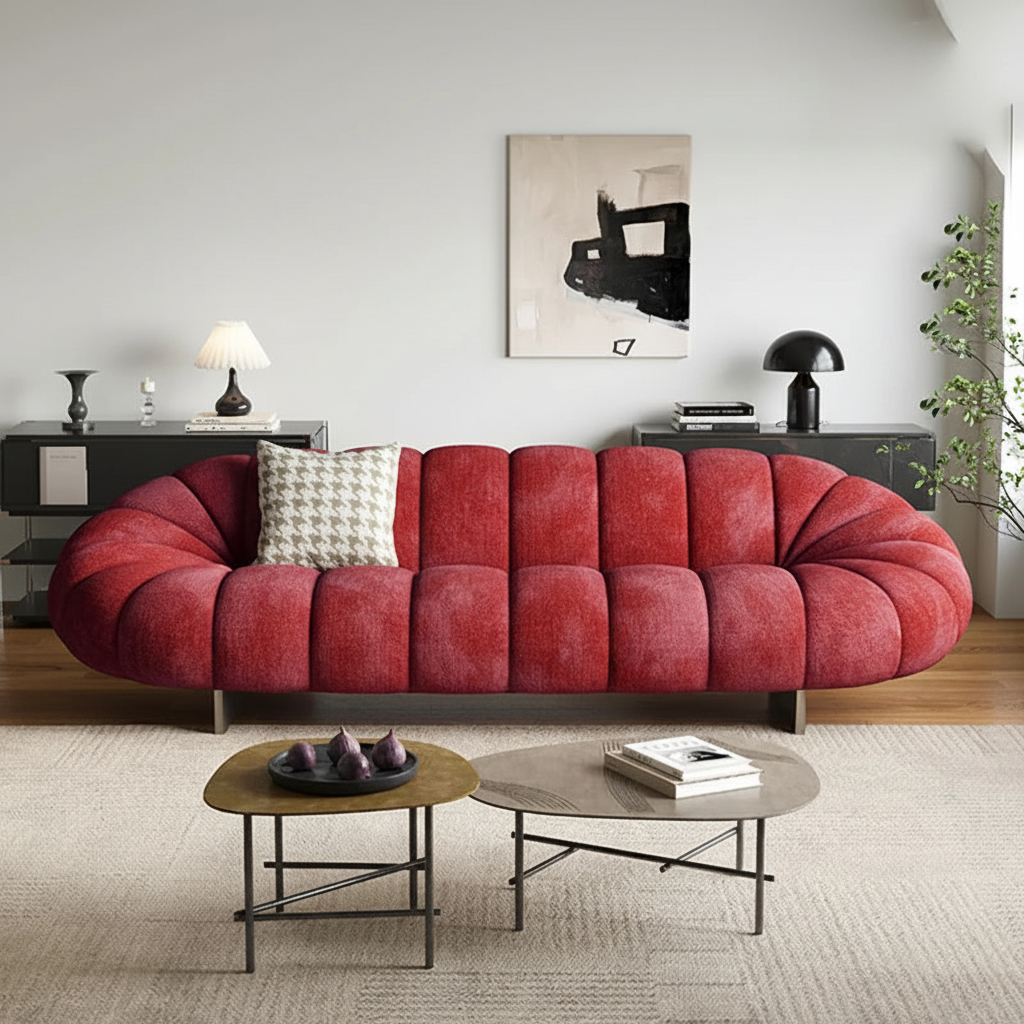 Red Pumpkin Sofa Showcase 1
