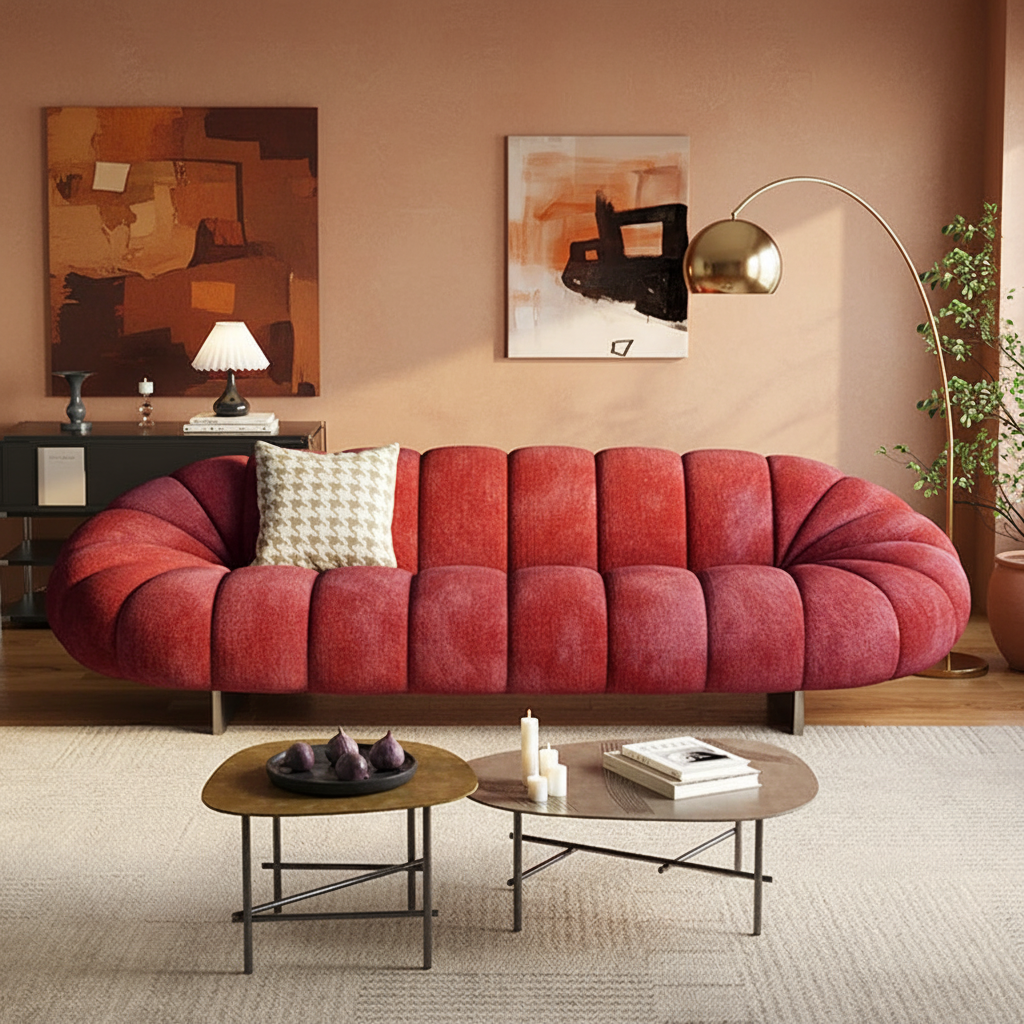 Red Pumpkin Sofa Showcase 2