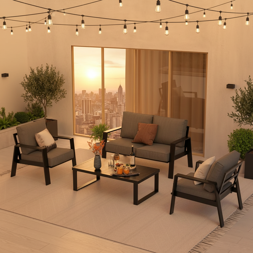 Rooftop Penthouse Sunset