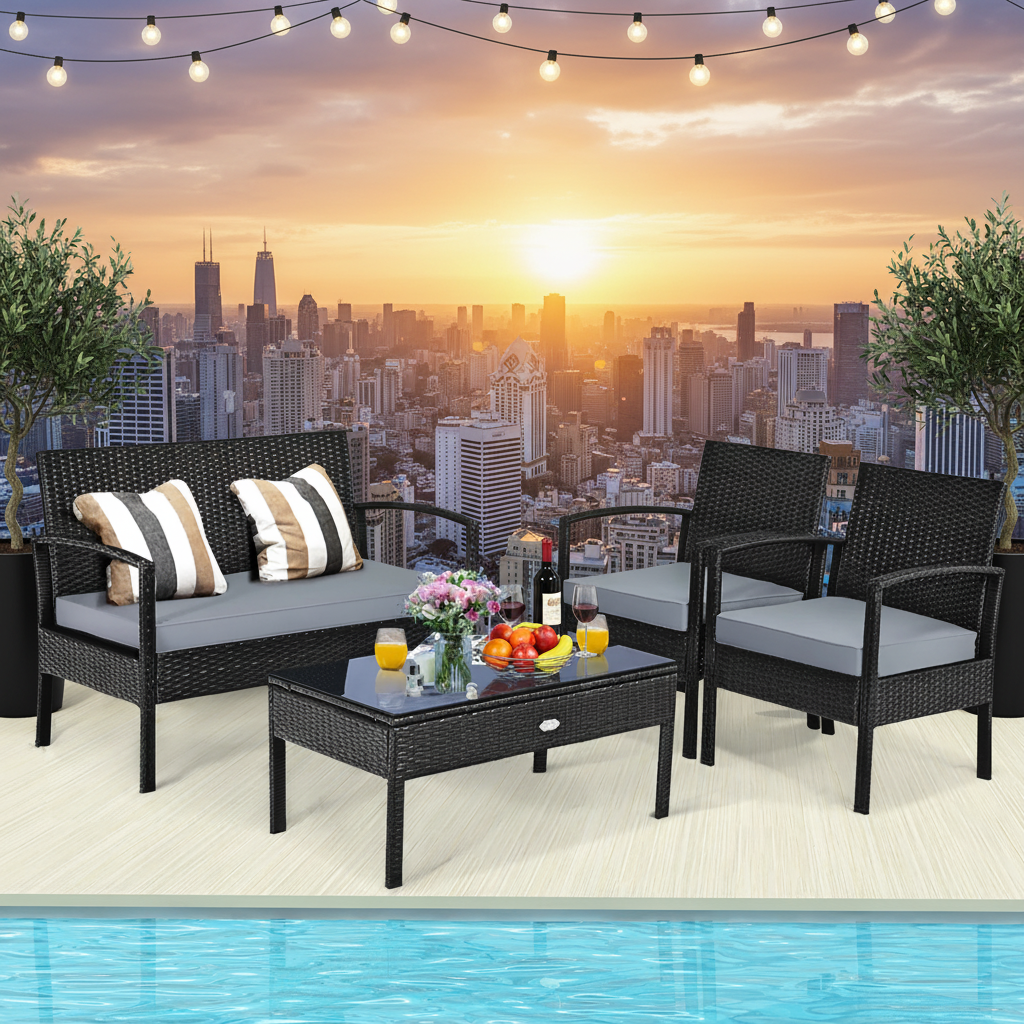 Rooftop Penthouse Sunset