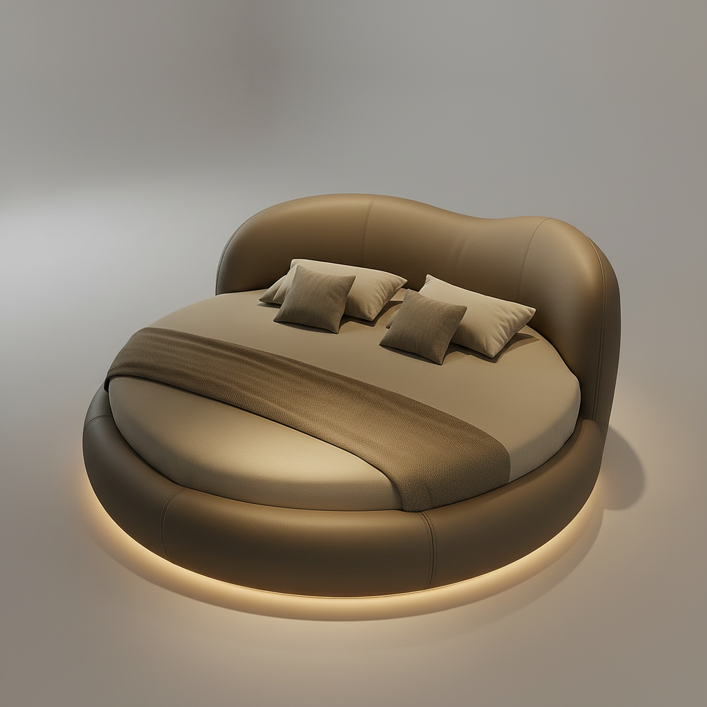 Round Bed – 3/4 Front Side