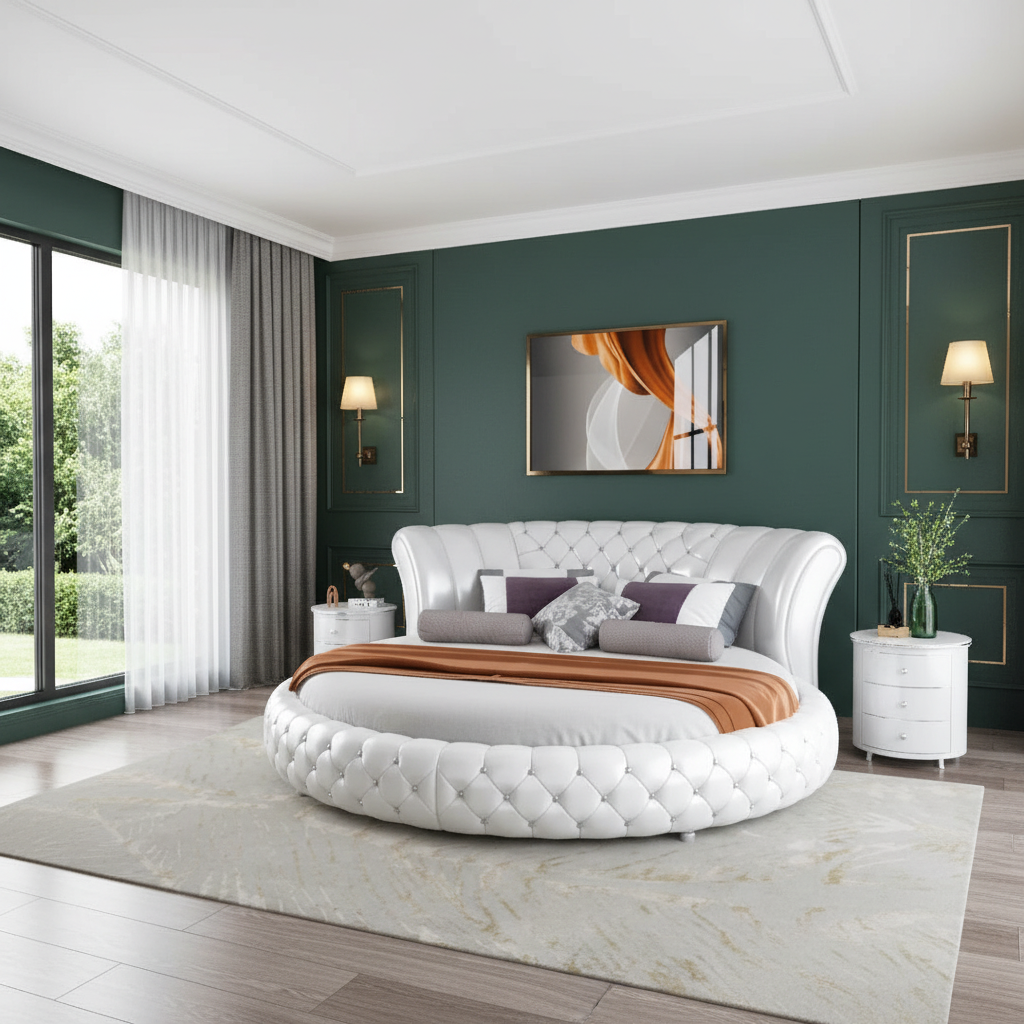 Round Bed Wide Lifestyle