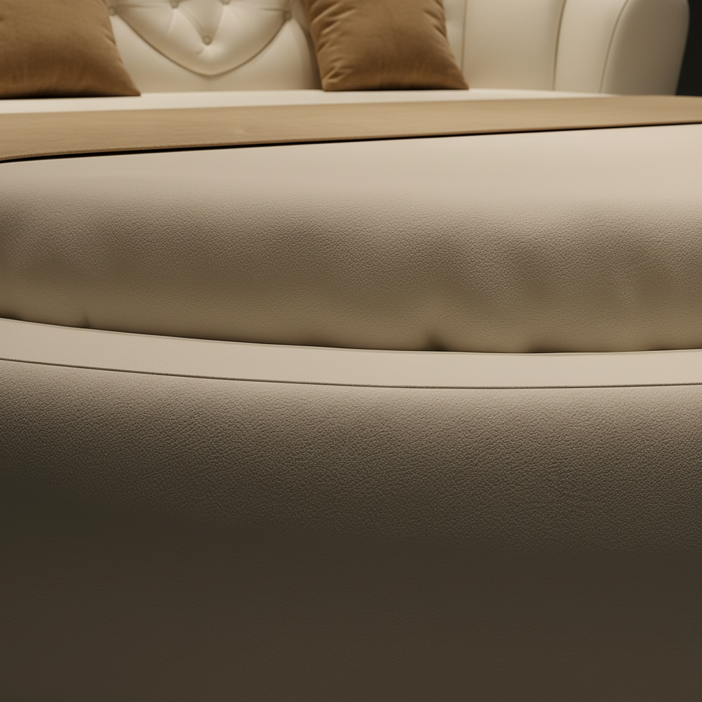 Round Tufted Bed – Base Edge Seam