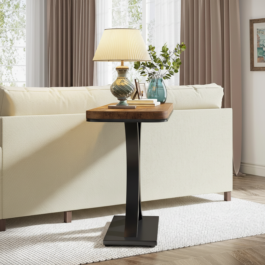 Rustic Console Table – Side Profile