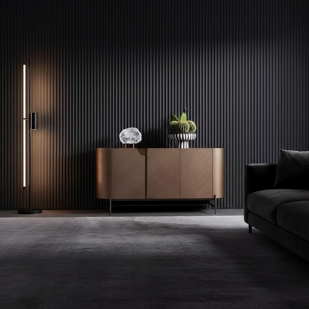 Sandy Beige Sideboard Wide Lifestyle