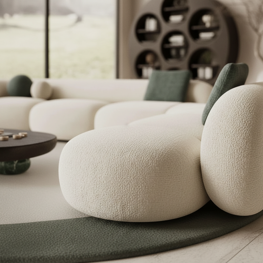 Sculptural Sofa – Fabric Detail