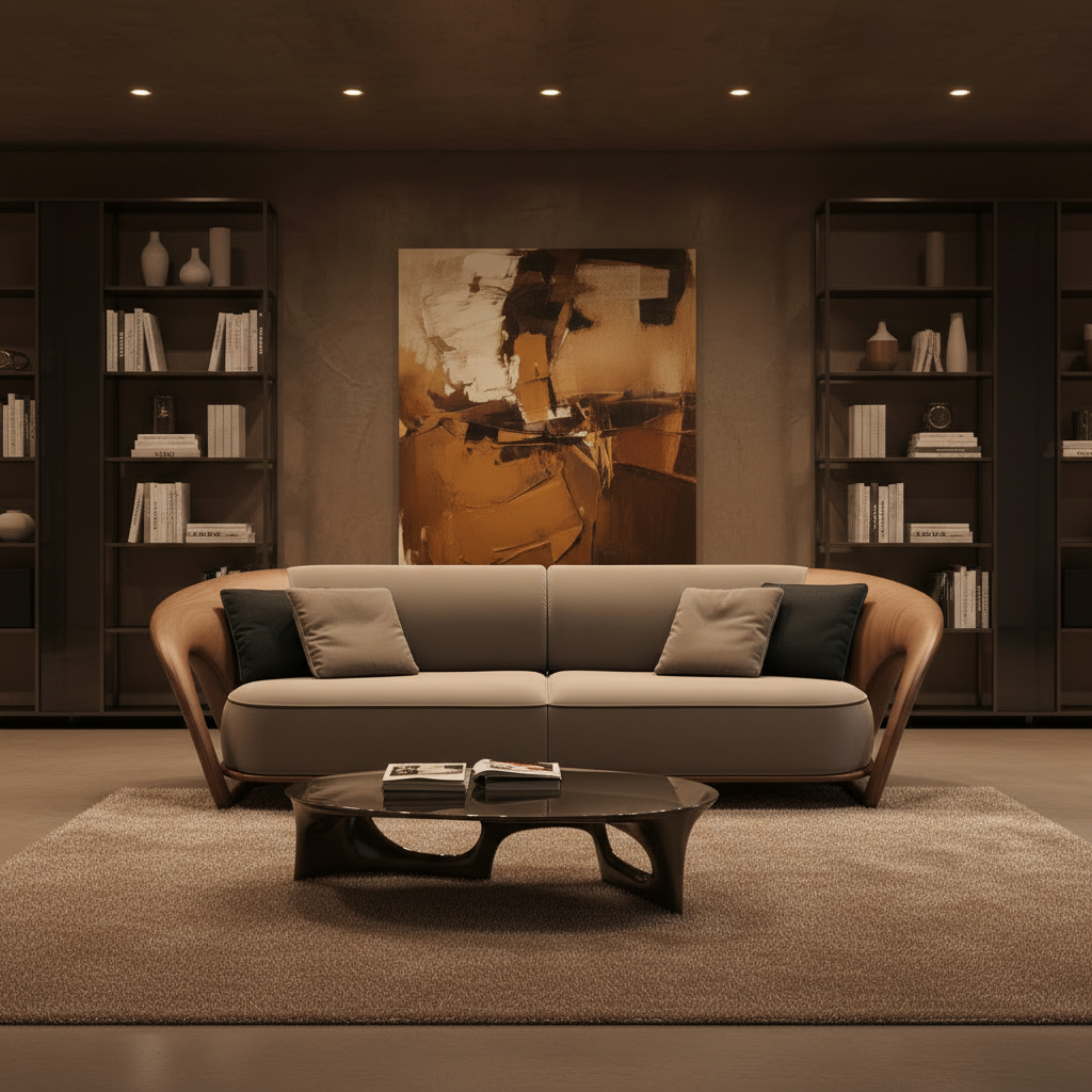 Sculptural Sofa – Front Centered