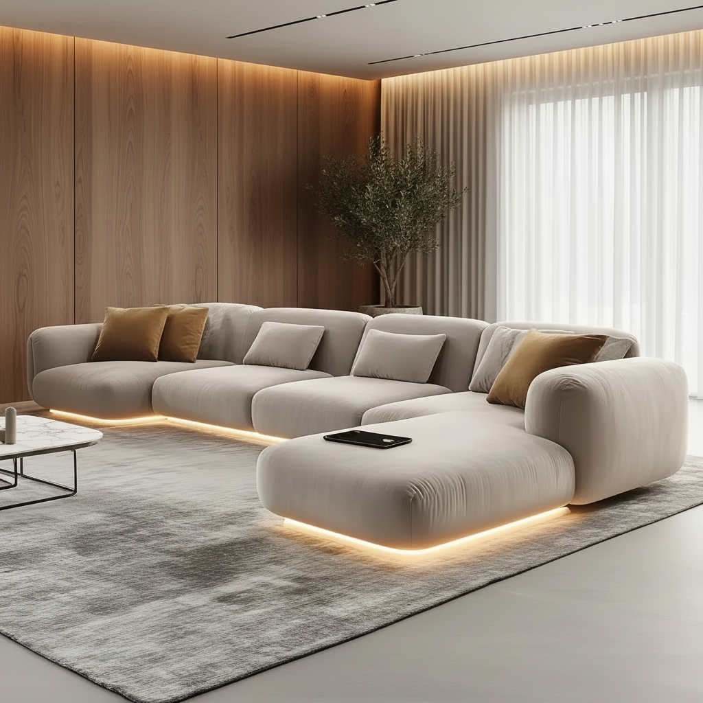 Sofa – Wide Evening Shot
