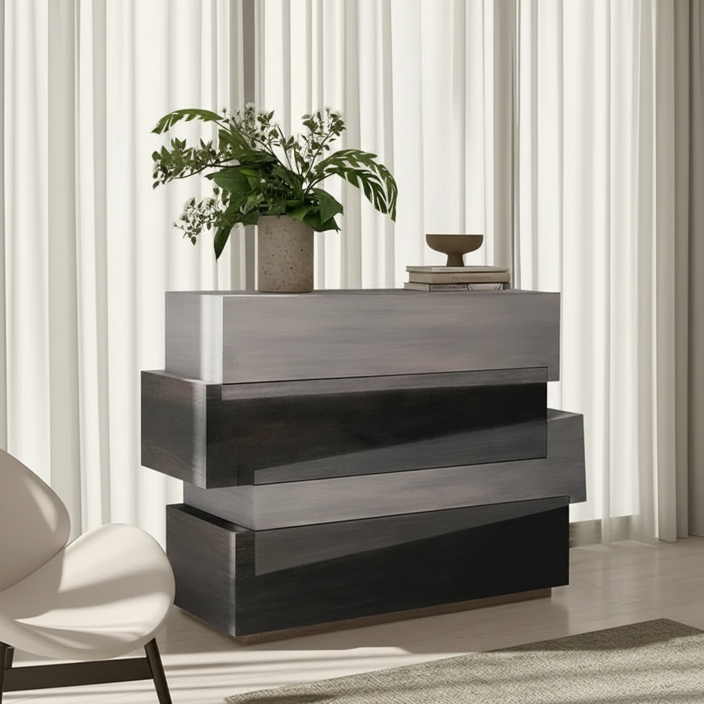 Staggered Drawer Chest – Front Left Curtain Room