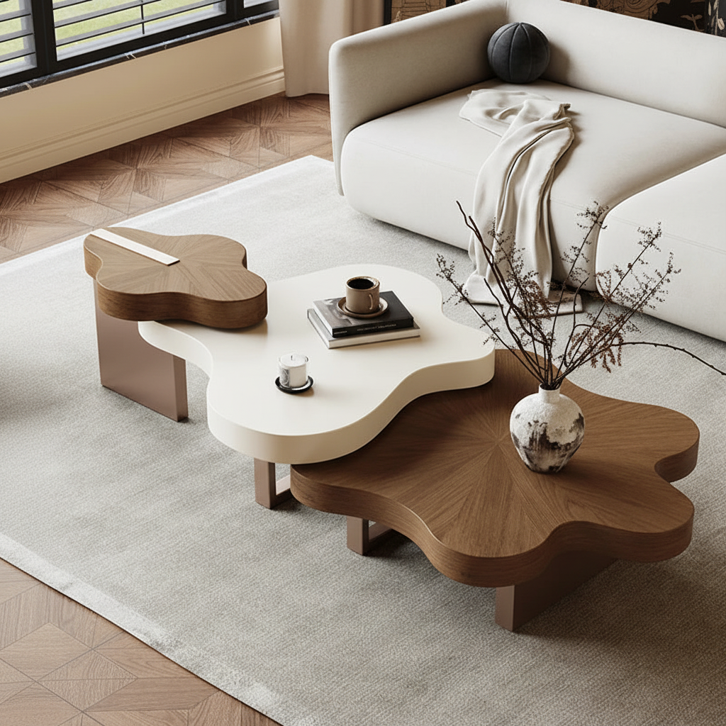 Three-Piece Flower Table – Overhead