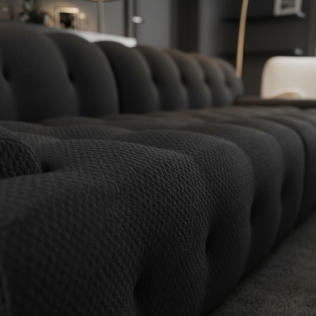 Toscana Black Bouclé Macro 2