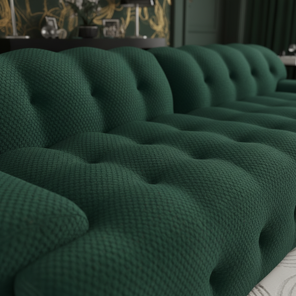 Toscana Green Bouclé Macro 2