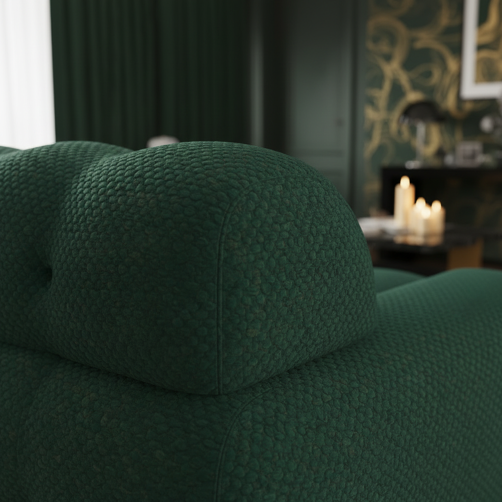 Toscana Green Bouclé Macro 4