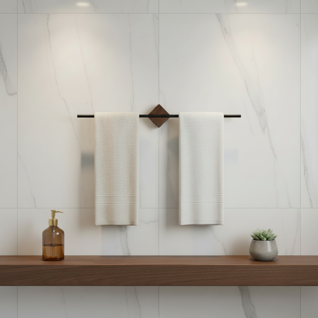 Towels on Bar Detail