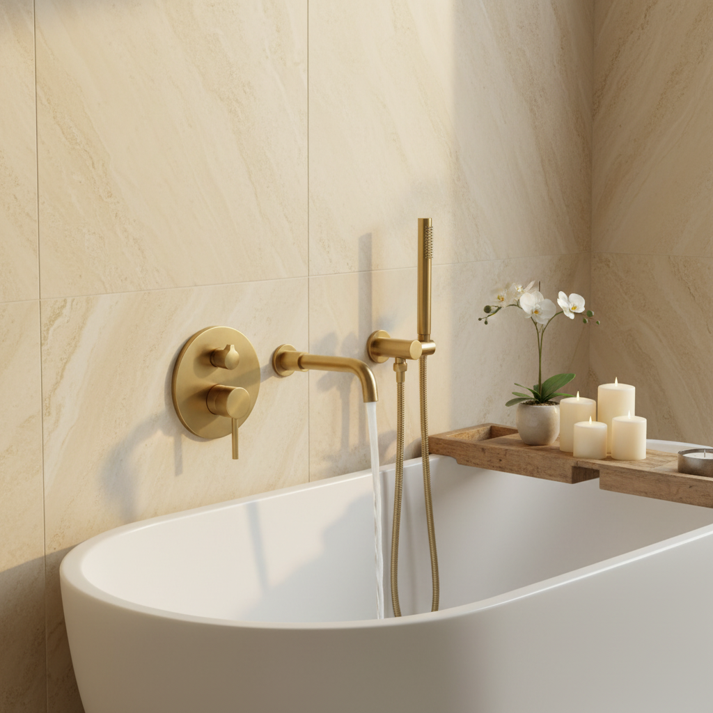 Travertine Bathroom