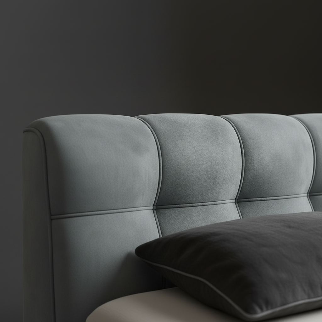 Tufted Bed – Headboard Top Edge