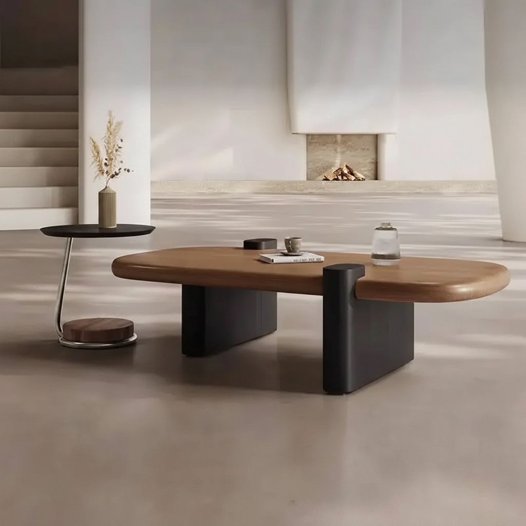Walnut Cloud Table – Front Fireplace Room