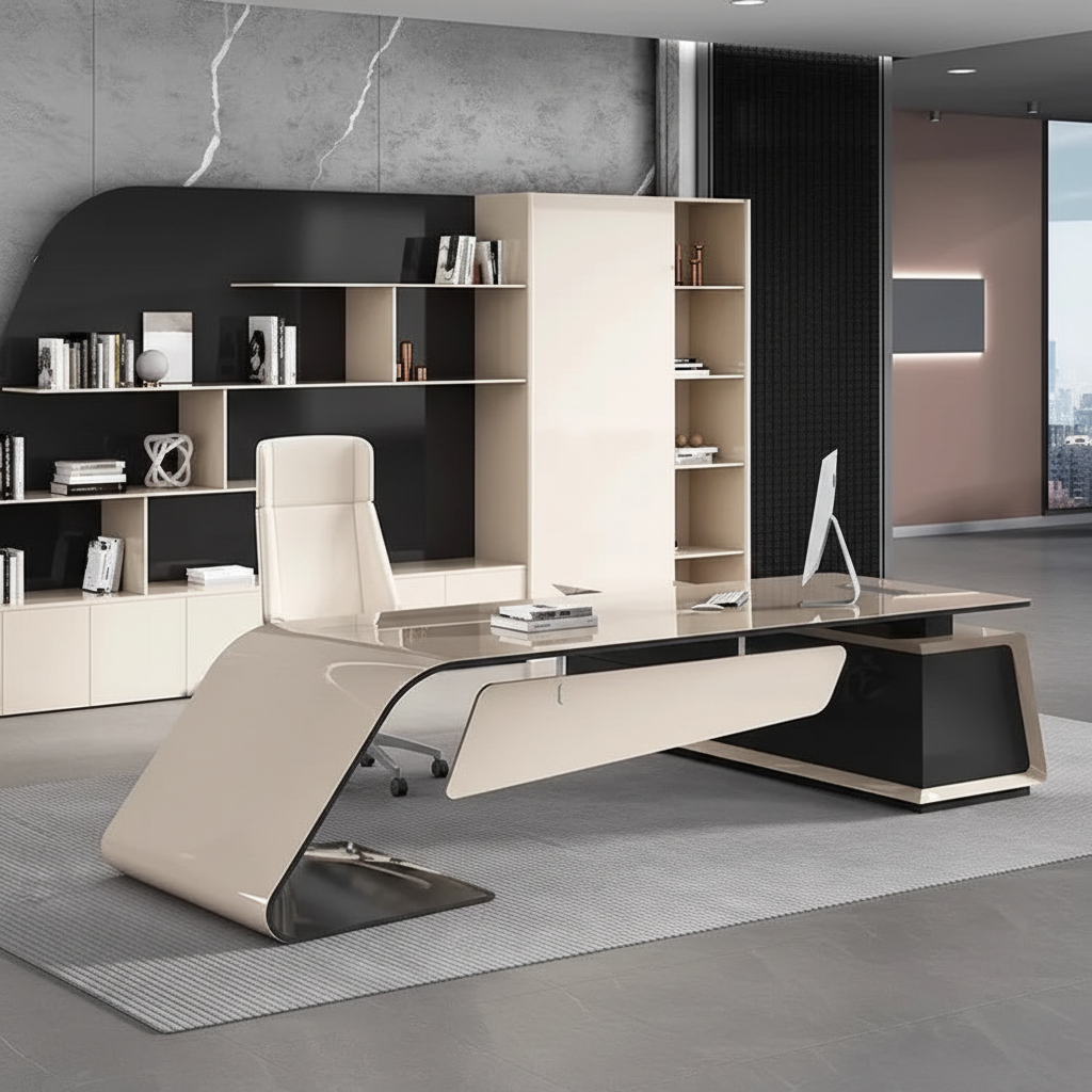 Z-form desk 45 perspective