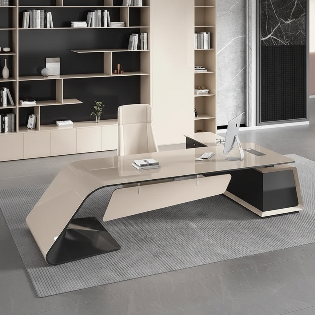 Z-form desk front view