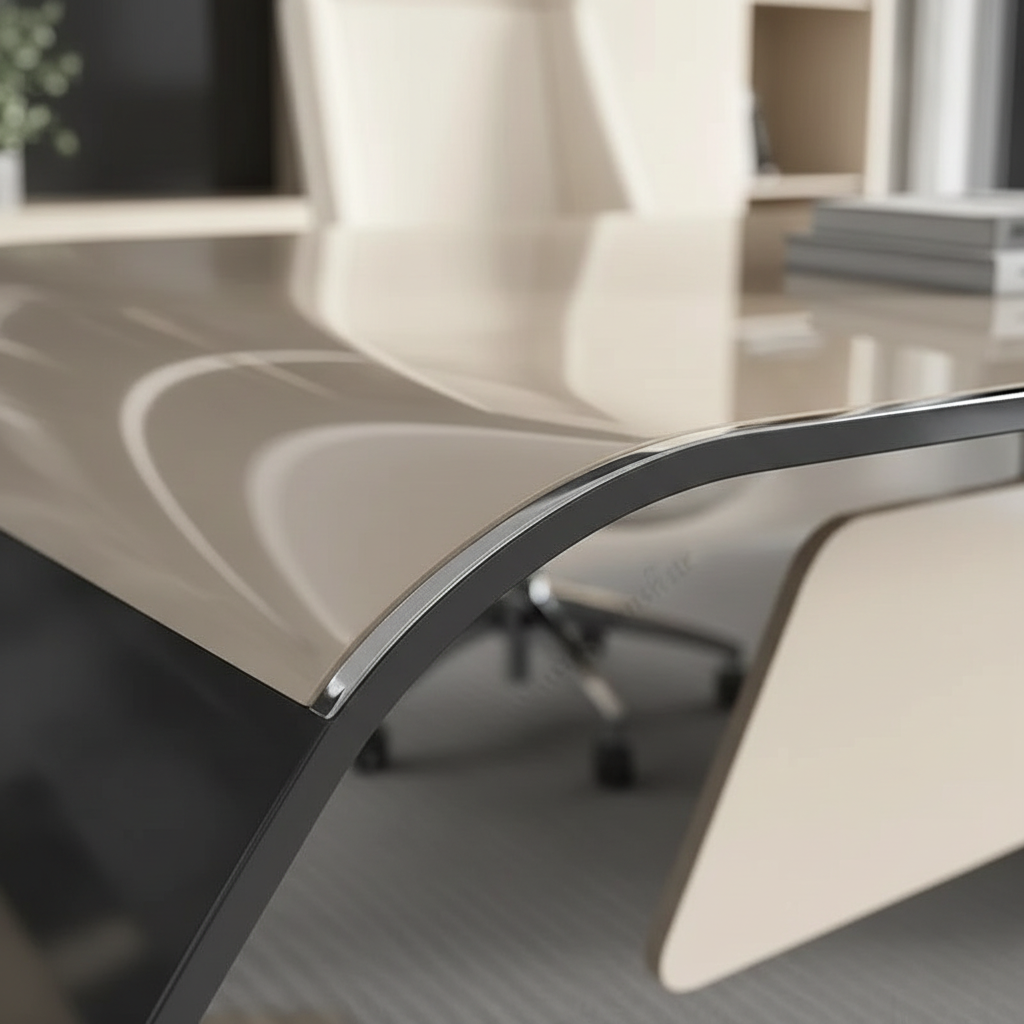 Z-form desk material junction macro