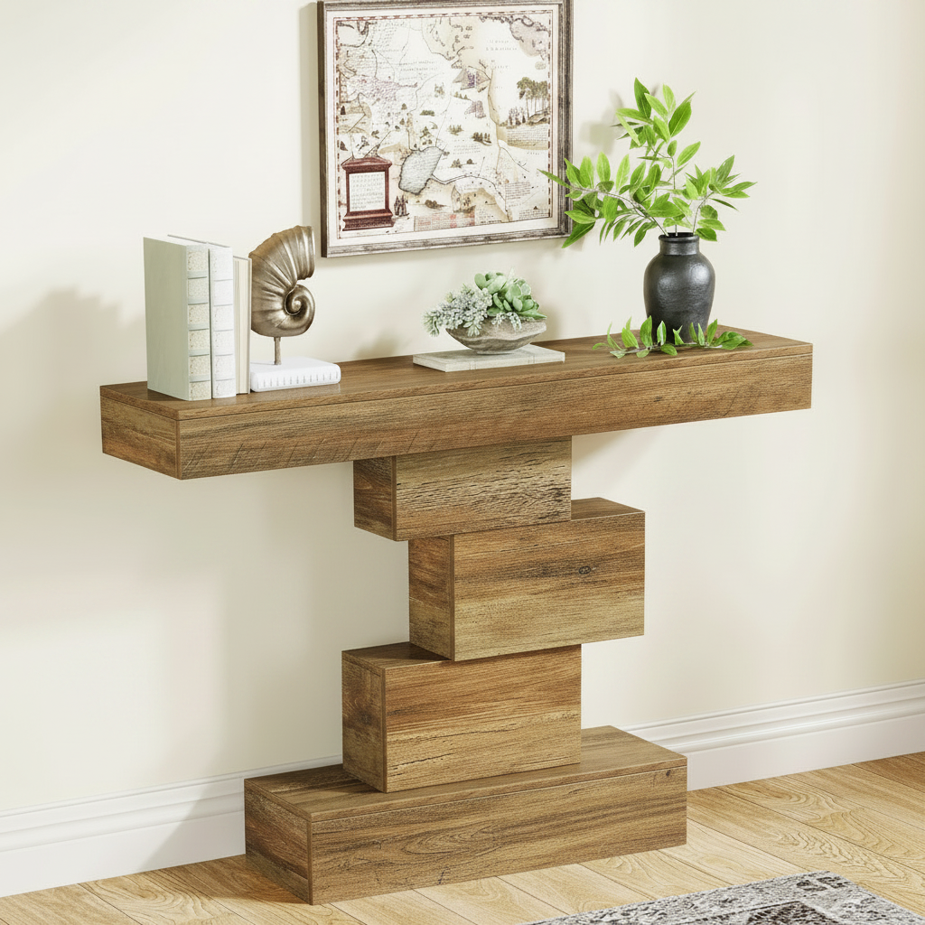 Zigzag Console Table – Rear View