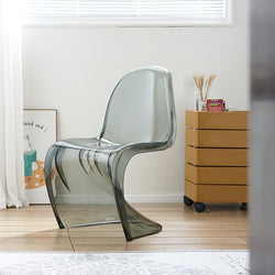 Nordic Acrylic S-shape Chair